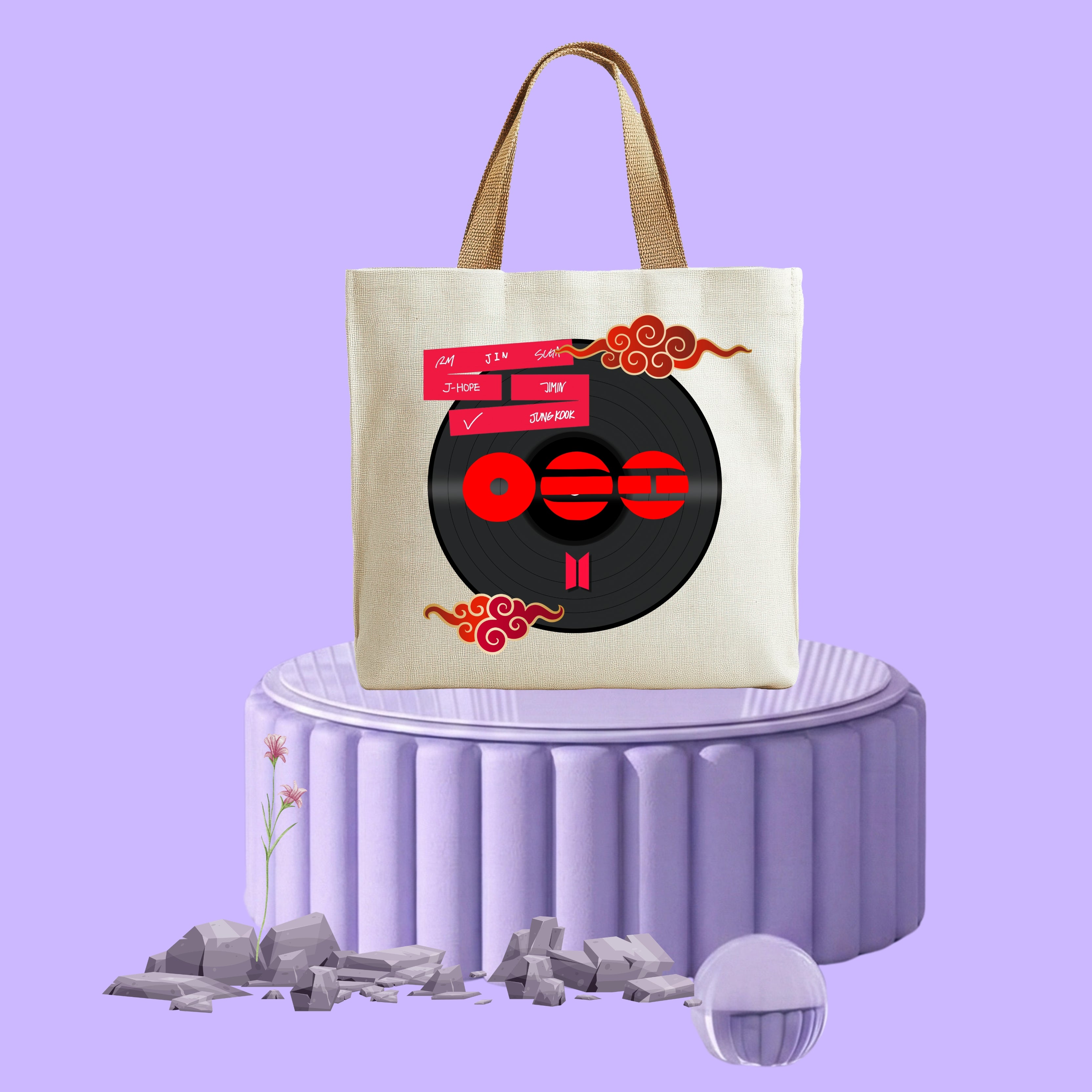 BTS ARIRANG "Seven Names on a Record" Night Viny Special Edition Tote Bag 2026