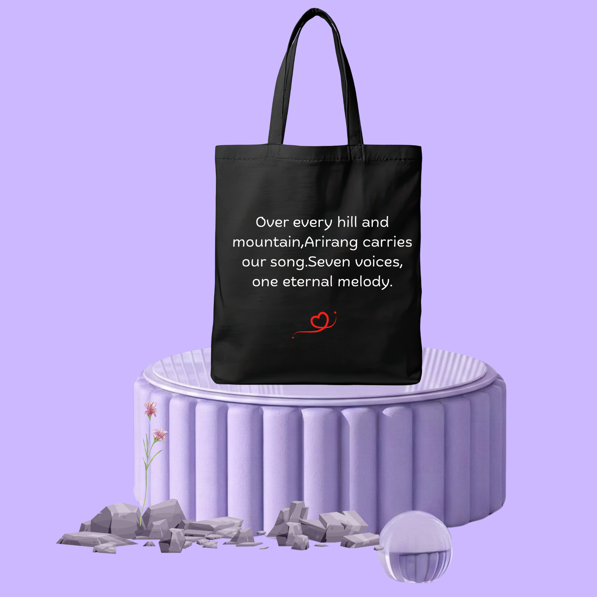 BTS ARIRANG "Seven Names on a Record" Night Viny Special Edition Tote Bag 2026